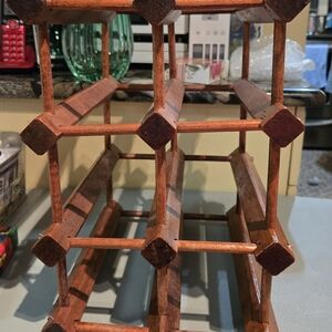 Baribocraft style 8 Bottle Wood countertop Wine Rack